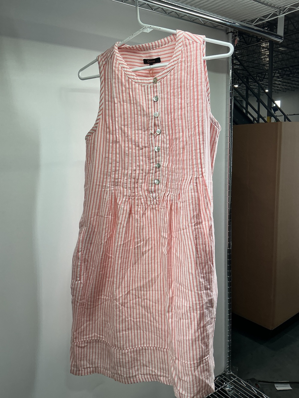 100% Organic Cotton Gauze Sleeveless Swing Dress